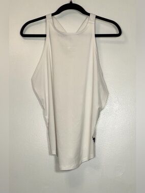 Under Armour White Racer-Back Athletic Tank